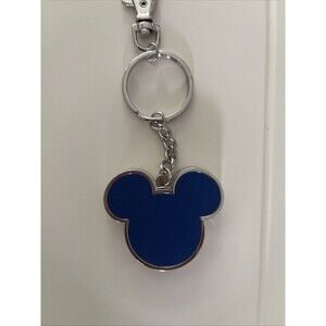 Disney Parks Mickey Mouse Ear Blue Bottle Cap Opener and Keychain Bag Charm